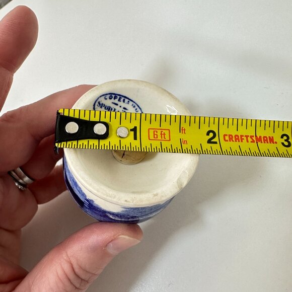 VTG Copeland Spode's Tower Blue/White Salt & Pepper Shakers Set 2.75" x 1.75" ea - Picture 12 of 12